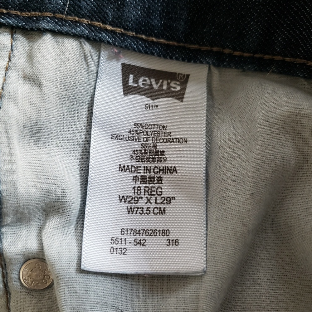 Levi's 511 Strauss distress skinny jeans - Picture 6 of 7